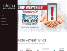 Tablet Screenshot of fishadvertising.com